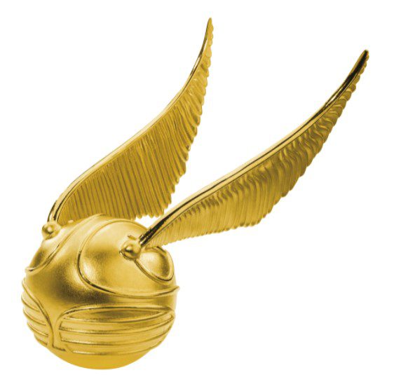 harry potter golden snitch silver coin