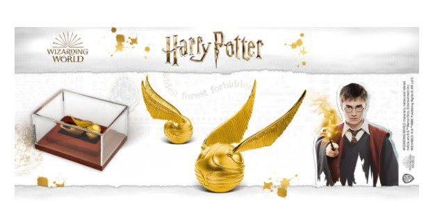 harry potter golden snitch silver coin