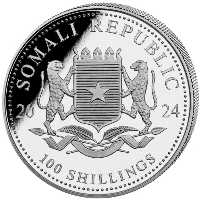 2024 Somalia Elephant Day/Night 1oz Silver 2 Coin Set - Image 5