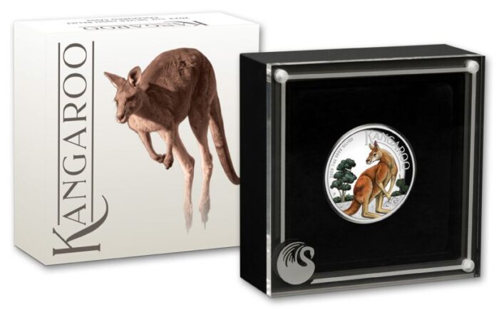 2023 Australia Kangaroo Colorized 1oz Silver