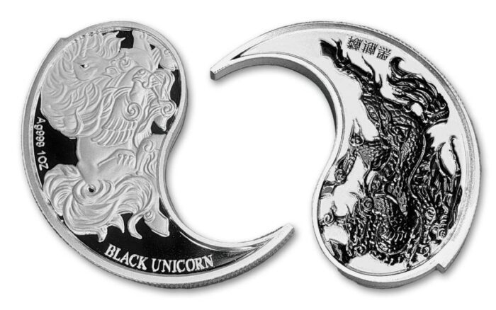 2023 China Silver Black Unicorn 1oz Silver CALL IN ONLY - Image 3